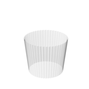 Капхолдер прозрачный D-80, пластик, 50 шт